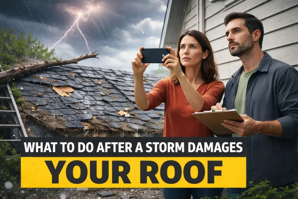 What To Do After a Storm Damages Your Roof