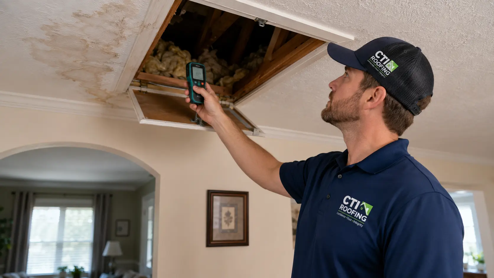 Hail Damage Assessment-Moisture and Leak Review