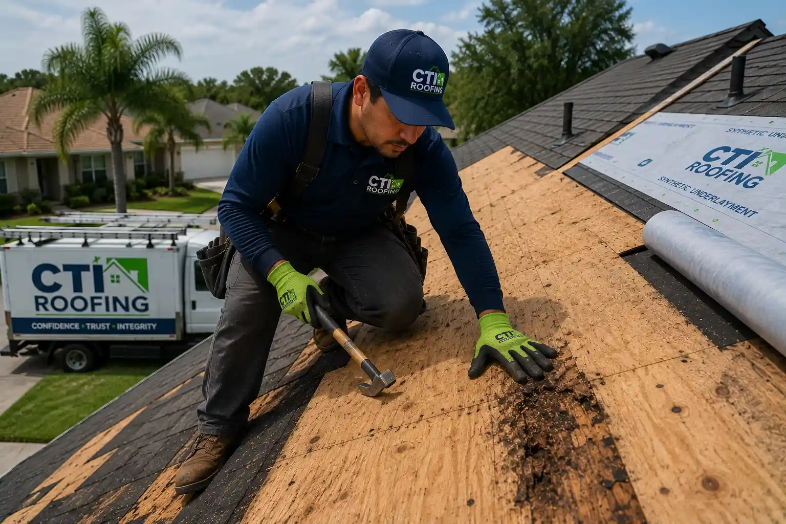 Impact Resistant Shingle Roof Deck and Underlayment Preparation