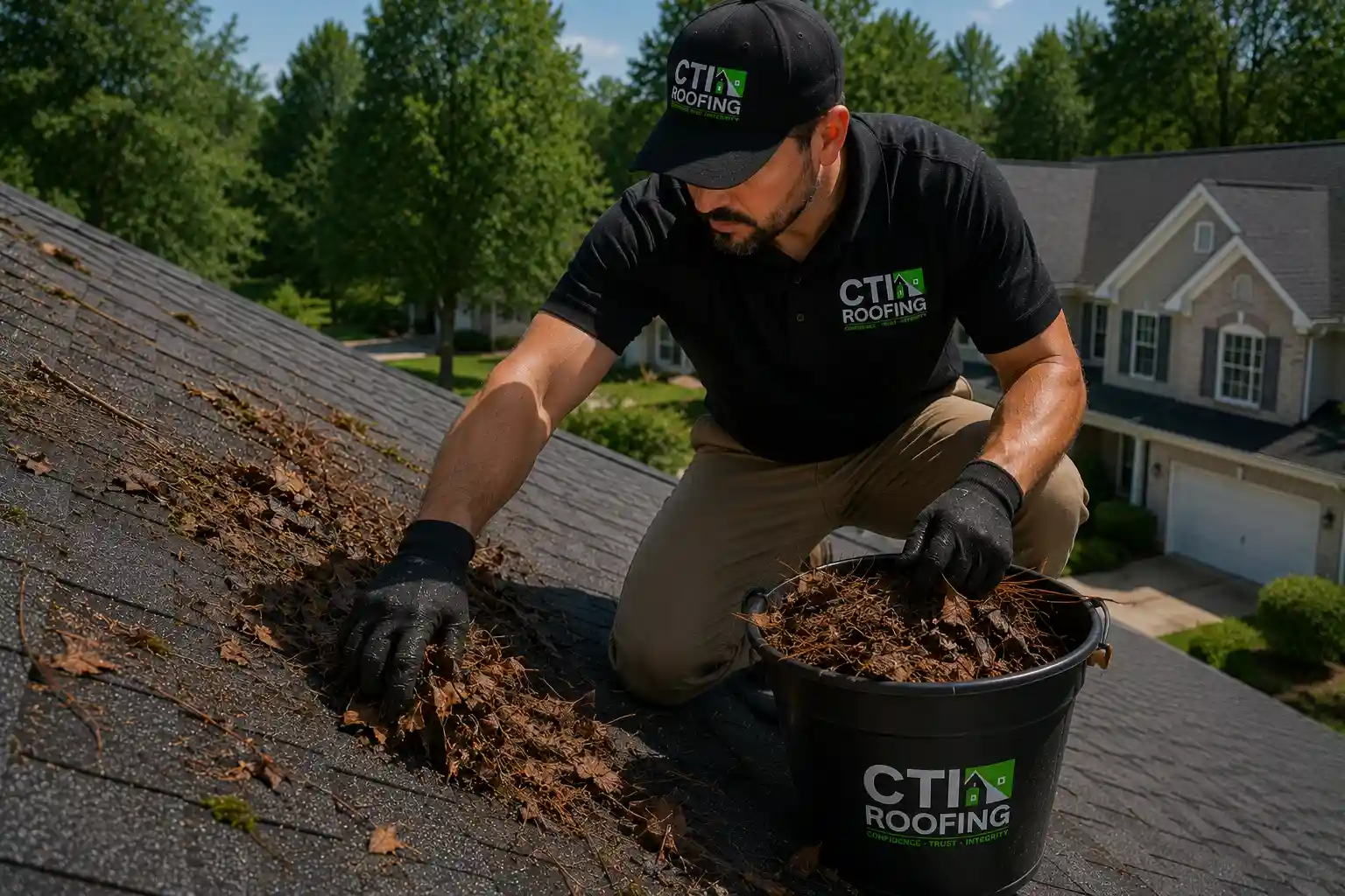 Overhead Care Club Roof Debris Removal