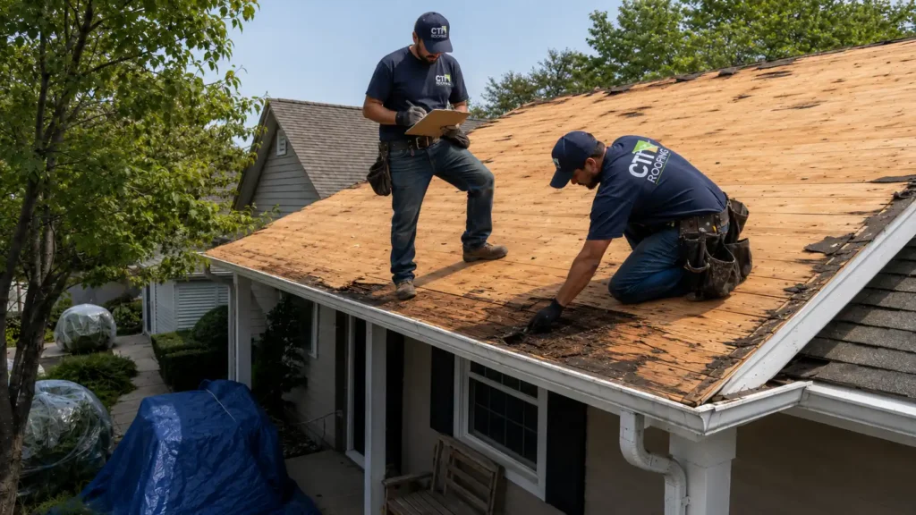 Roof Tear-Off-Decking Inspection