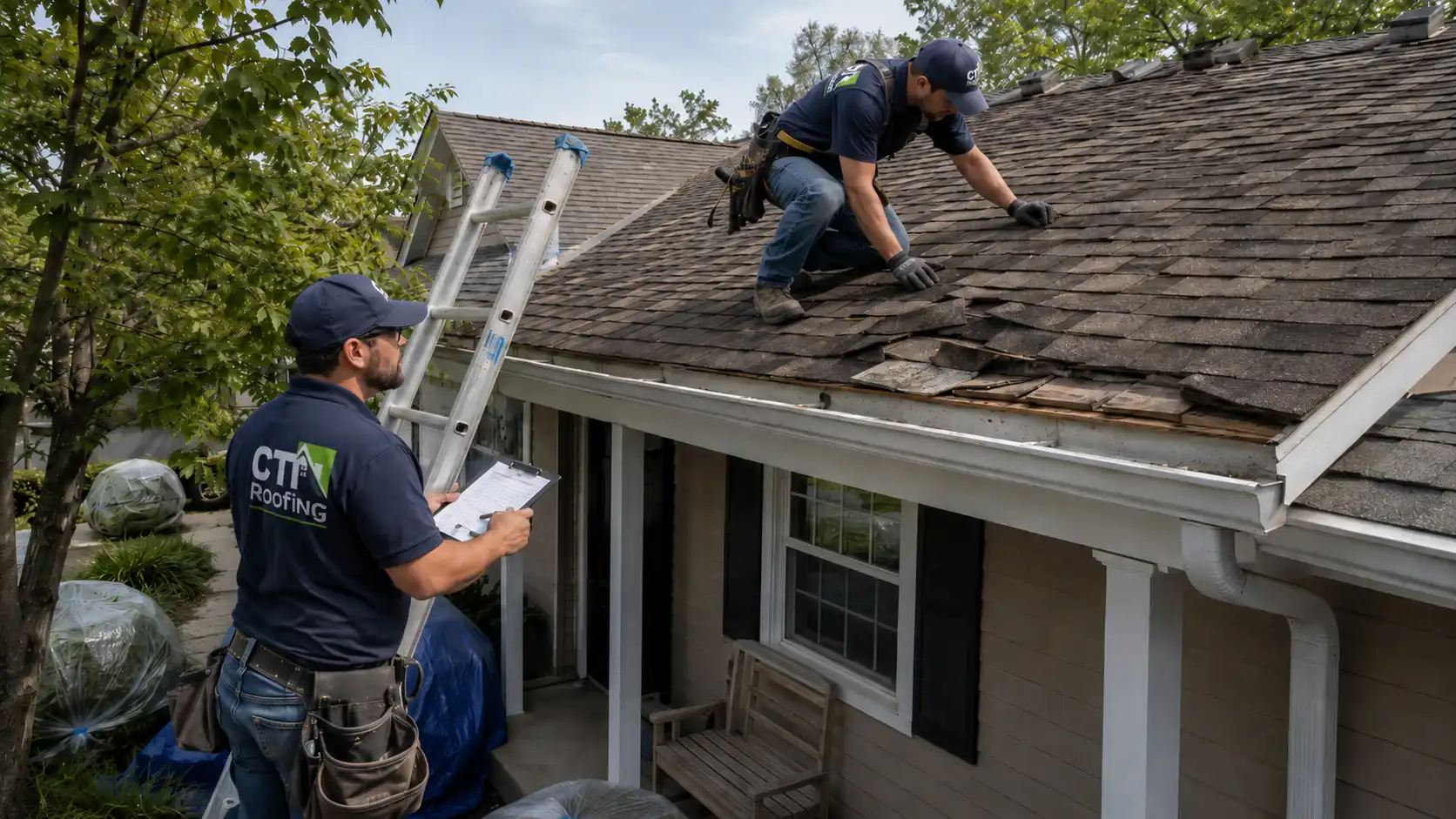 Roof Tear-Off-Existing Roof Inspection